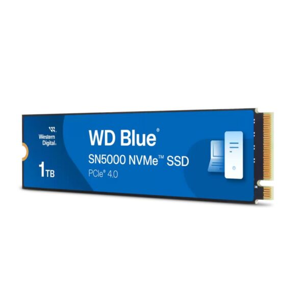 SSD|WESTERN DIGITAL|Blue SN5000|1TB|M.2|PCIe Gen4|NVMe|Write speed 4900 MBytes/sec|Read speed 5150 MBytes/sec|2.38mm|TBW 600 TB|WDS100T4B0E