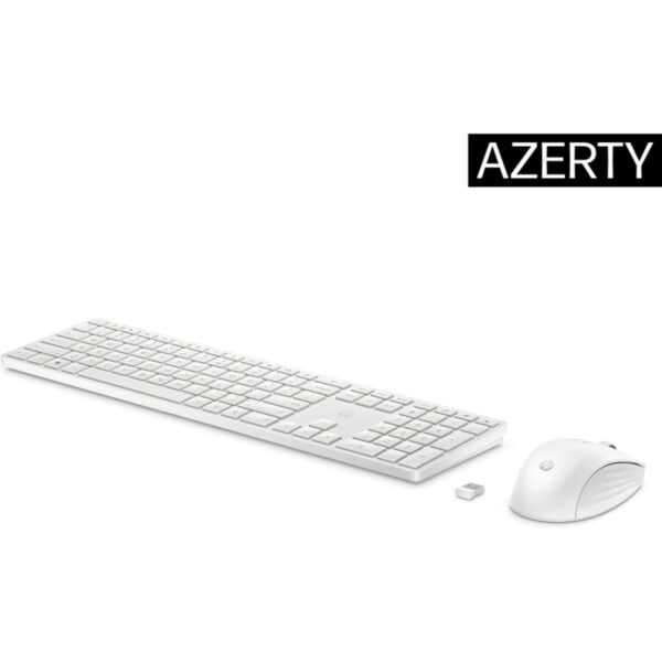 HP 655 Wireless Mouse Keyboard Combo - White - ESTONIAN