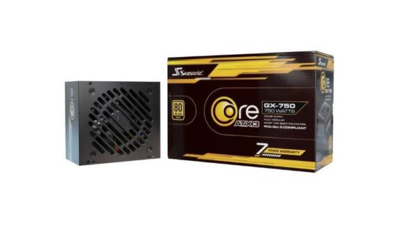 Power Supply|SEASONIC|CORE GX ATX 3.1|750 Watts|Efficiency 80 PLUS GOLD|MTBF 100000 hours|COREGX-750