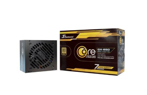 Power Supply|SEASONIC|CORE GX ATX 3.1|650 Watts|Efficiency 80 PLUS GOLD|MTBF 100000 hours|COREGX-650