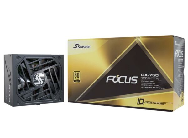 Power Supply|SEASONIC|FOCUS GX ATX 3.0|750 Watts|Efficiency 80 PLUS GOLD|MTBF 100000 hours|FOCUS-GX-750-V4