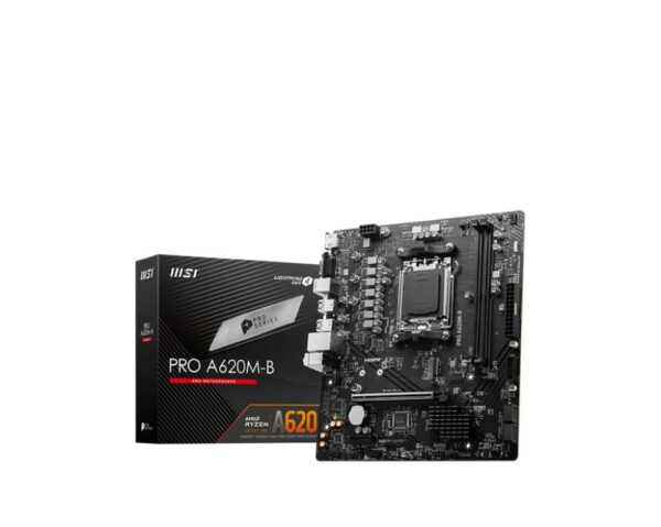 MSI PROA620M-B pagrindinė plokštė, Amd A620, SAM5, ATX, DDR5