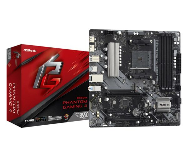 ASROCK B550MPHANTOMGAMING4, Amd B550, SAM4,, DDR4