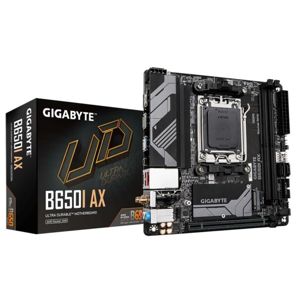 GIGABYTE B650IAX pagrindinė plokštė, Amd B650, SAM5, , DDR5