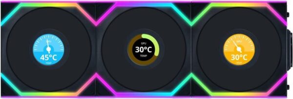 LI G99.12SLLCD1W3B.00 LIAN 120 mm korpuso aušintuvas