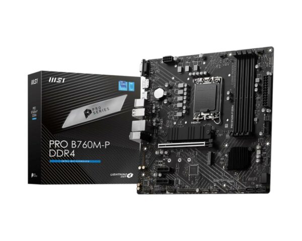 MSI PROB760M-PDDR4 pagrindinė plokštė, Intel B760, LGA1700, ATX, DDR4