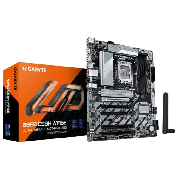 GIGABYTE pagrindinė plokštė, Intel B860, LGA1851, ATX, DDR5