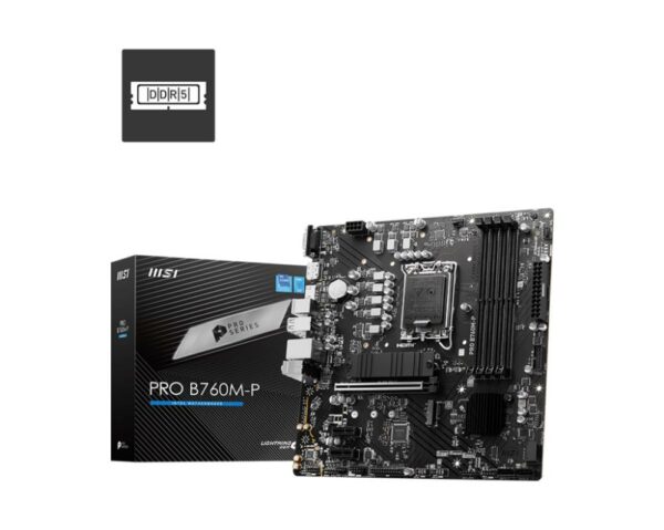 MSI PROB760M-P pagrindinė plokštė, Intel B760, LGA1700, ATX, DDR5