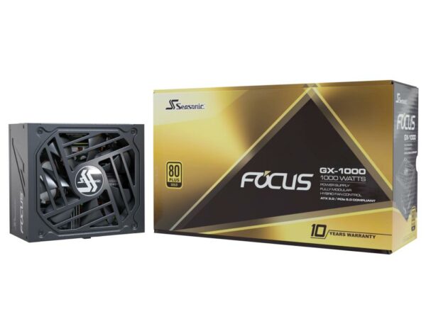 Power Supply|SEASONIC|FOCUS GX ATX 3.0|1000 Watts|Efficiency 80 PLUS GOLD|MTBF 100000 hours|FOCUS-GX-1000-V4