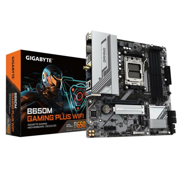 GIGABYTE AMD B650 pagrindinė plokštė, SAM5, MicroATX, DDR5