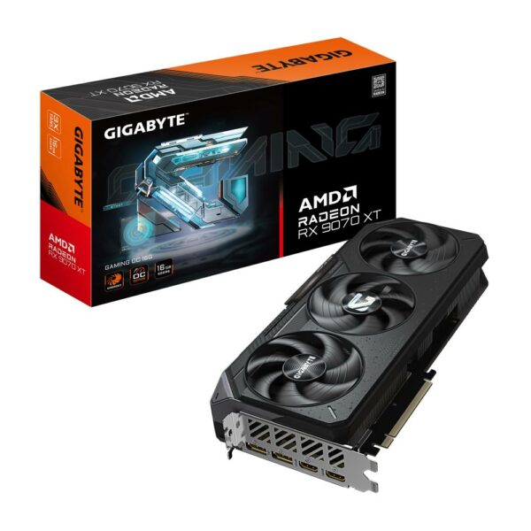Graphics Card|GIGABYTE|AMD Radeon RX 9070 XT|16 GB|GDDR6|256 bit|PCIE 5.0 16x|Triple slot Fansink|2xHDMI|2xDisplayPort|R9070XTGAMINGOC-16GD1.0