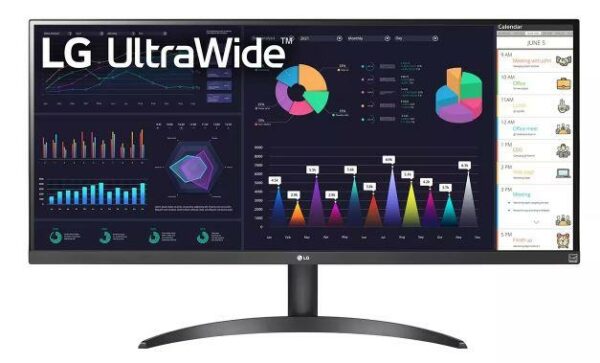 Monitorius Lg 34WQ500-B 34" Business/21 : 9 Panel IPS 2560x1080 21:9 100hz Matte 5 ms Tilt Colour Black 34WQ500-B