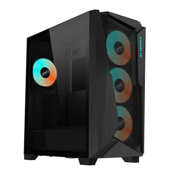 GIGABYTE C301G V2 BLACK MidiTower kompiuterio korpusas (ATX, EATX, MicroATX, MiniITX, juodas)
