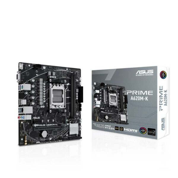 ASUS PRIME A620M-K pagrindinė plokštė, MicroATX, DDR5