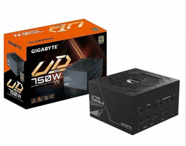 GIGABYTE 750W maitinimo blokas (80 PLUS GOLD, aktyvus PFC)