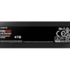 SSD|SAMSUNG|990 PRO with Heatsink|4TB|M.2|PCIe Gen4|NVMe|TLC|Write speed 6900 MBytes/sec|Read speed 7450 MBytes/sec|2.3mm|TBW 1200 TB|MTBF 1500000 hours|MZ-V9P4T0GW - Image 3