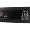 SSD|SAMSUNG|990 PRO with Heatsink|2TB|M.2|PCIE|NVMe|MLC|Write speed 6900 MBytes/sec|Read speed 7450 MBytes/sec|2.3mm|TBW 1200 TB|MTBF 1500000 hours|MZ-V9P2T0GW - Image 4