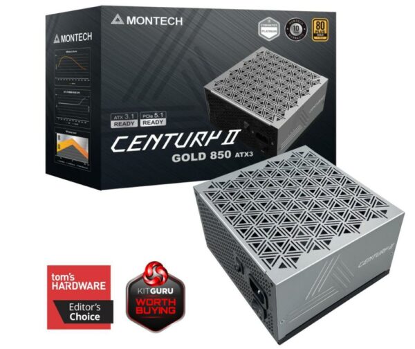 Power Supply|MONTECH|CENTURY II|ATX|850 W|CENTURYII850