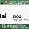 SSD|CRUCIAL|E100|2TB|M.2|NVMe|Write speed 4500 MBytes/sec|Read speed 5000 MBytes/sec|CT2000E100SSD8 - Image 2